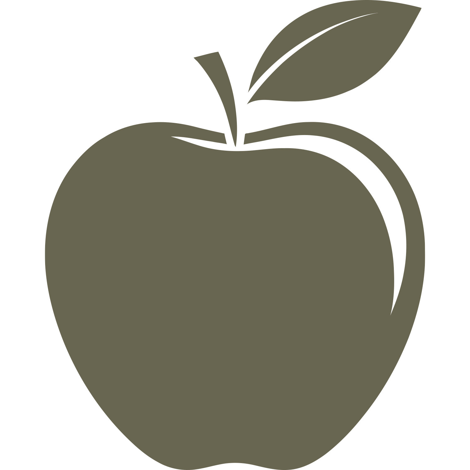 Apple Delrin Leather Stamp