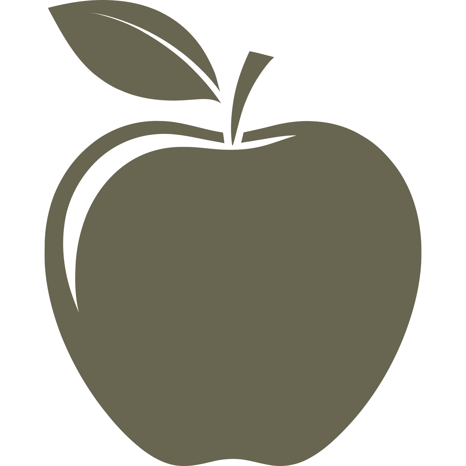 Apple Delrin Leather Stamp