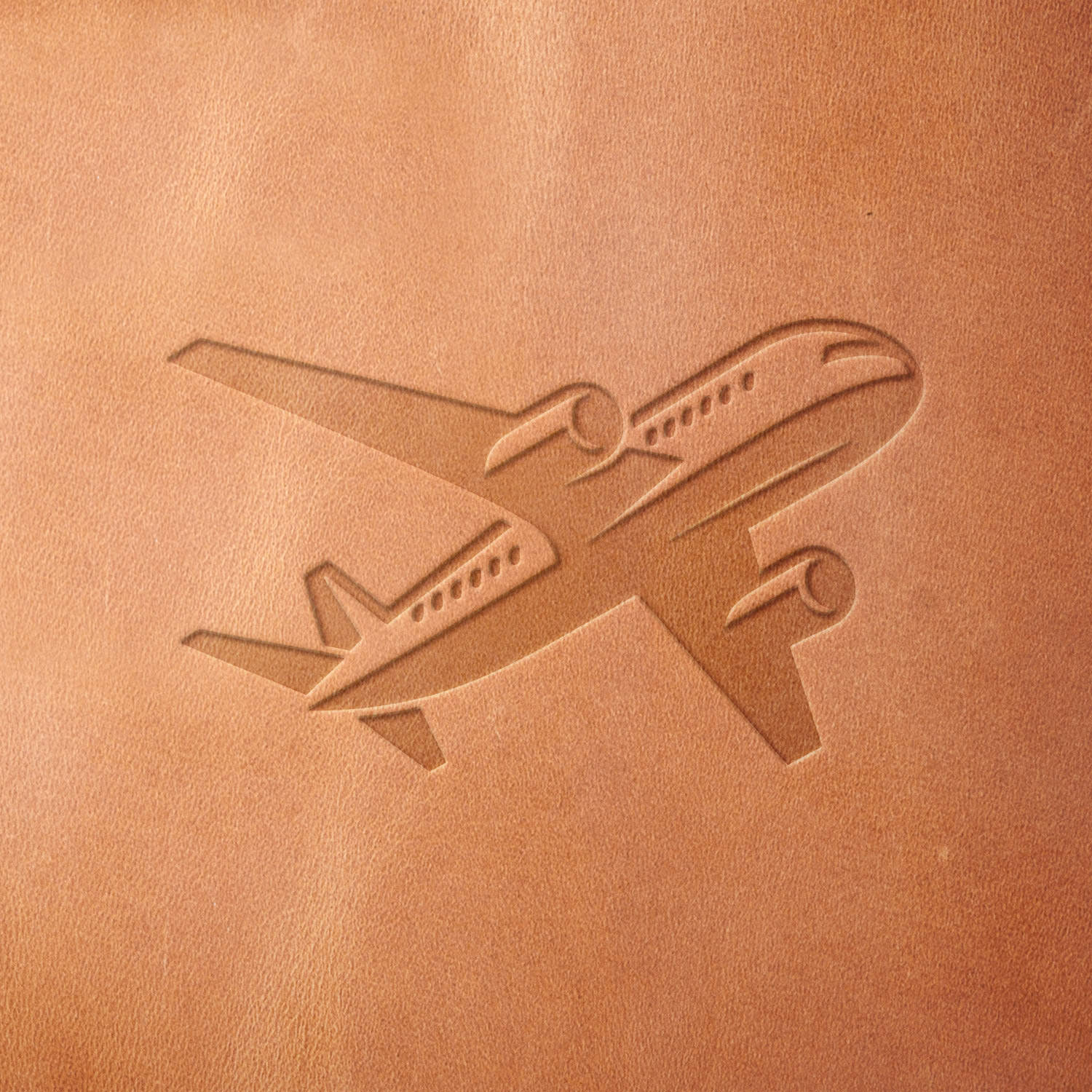 Airplane Delrin Leather Stamp