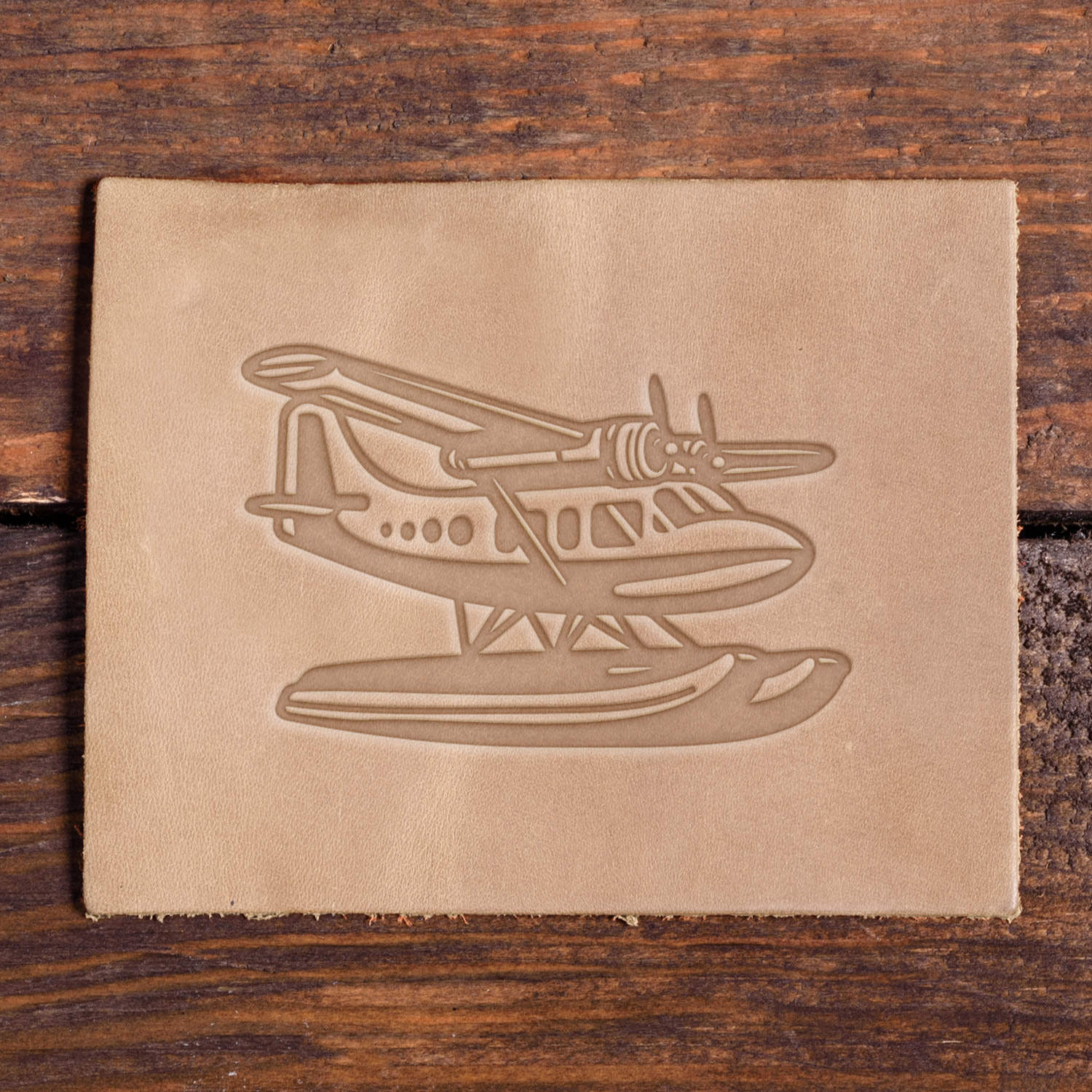 Amphibious Airplane Delrin Leather Stamp