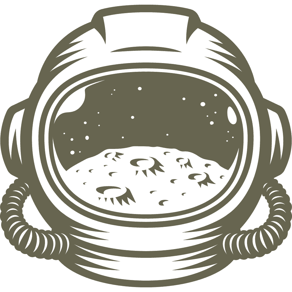 Astronaut Helmet Delrin Leather Stamp