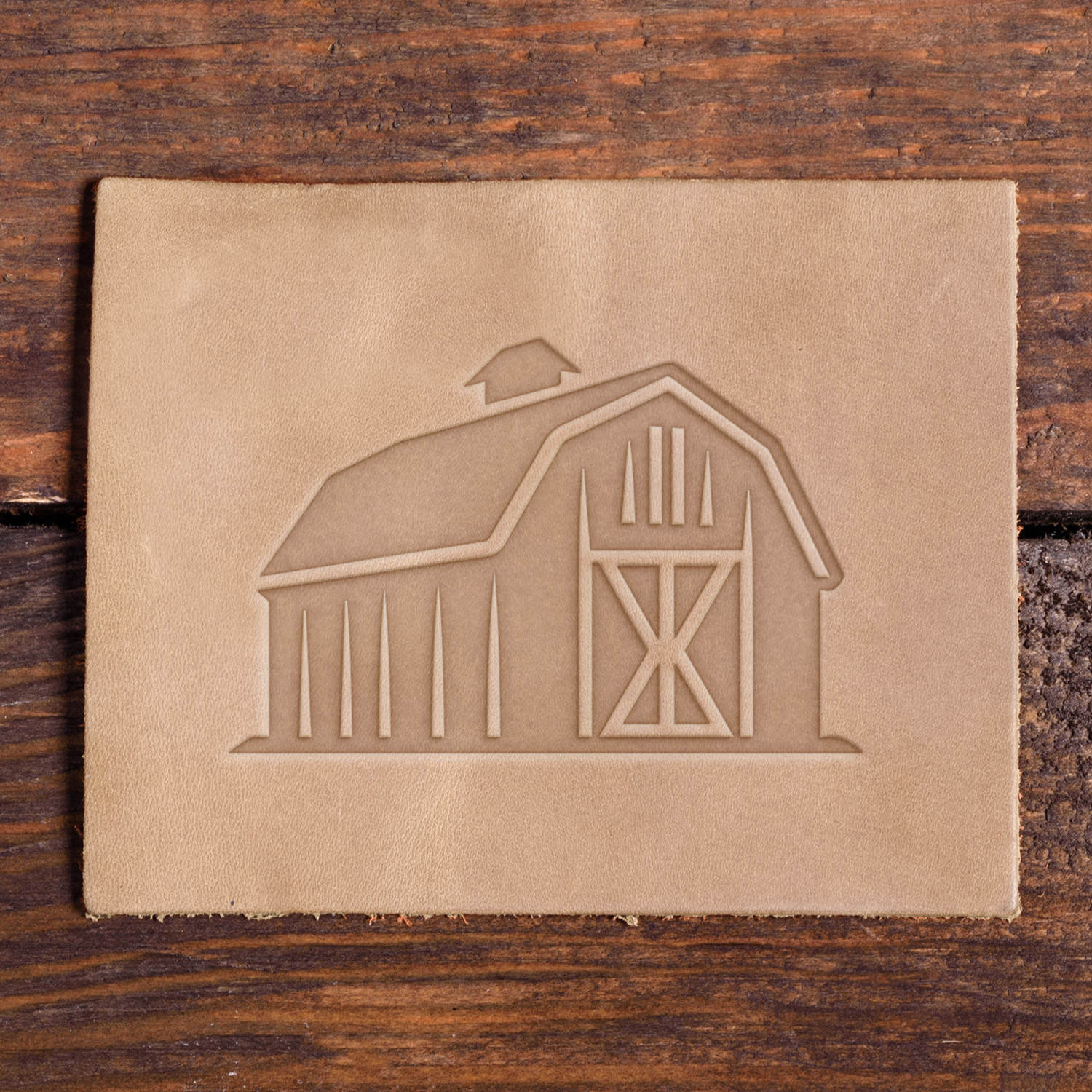Barn Delrin Leather Stamp