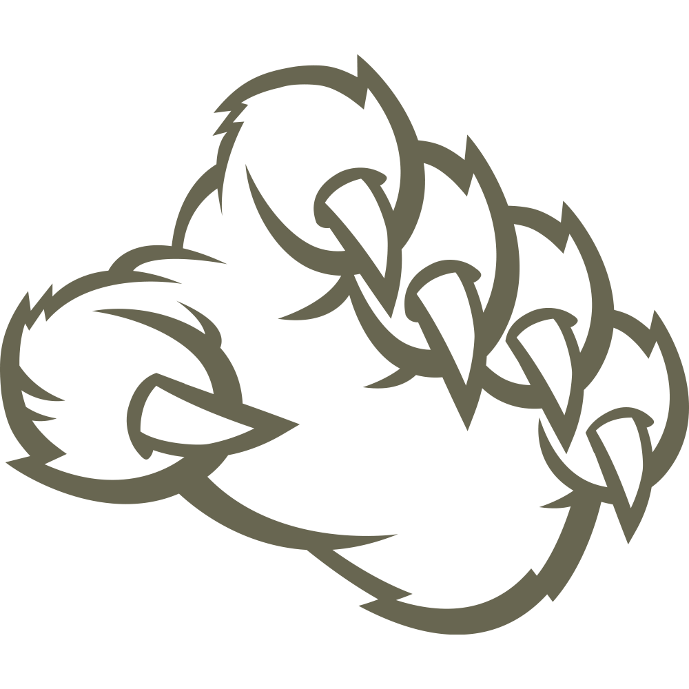 Bear Claw Delrin Leather Stamp