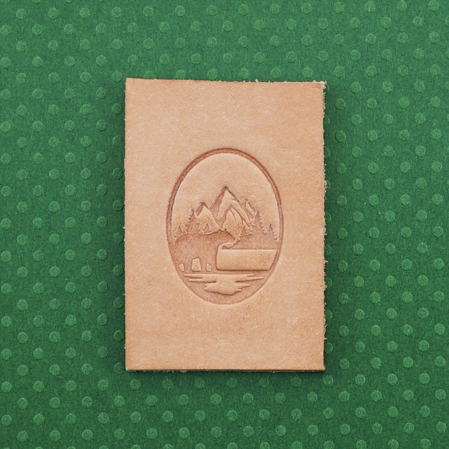 Bear in Forest Delrin Leather Stamp