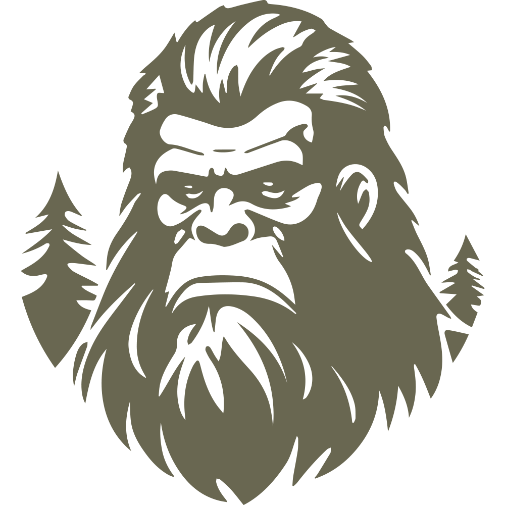 Big Foot Face Delrin Leather Stamp