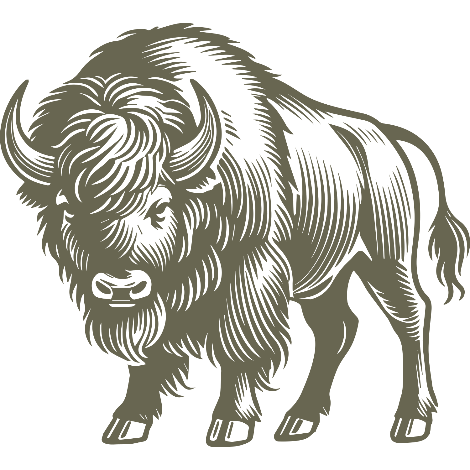 Bison Delrin Leather Stamp