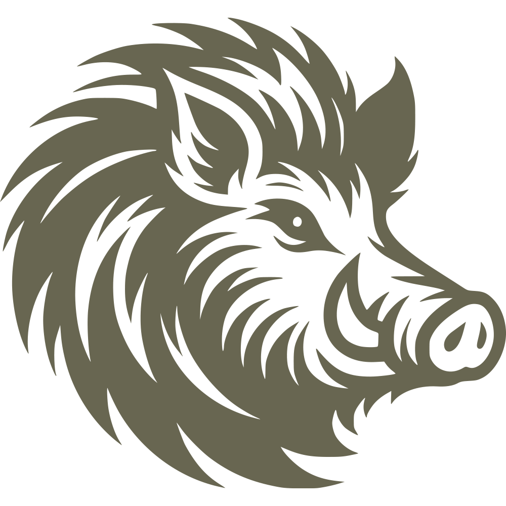 Boar Head Delrin Leather Stamp