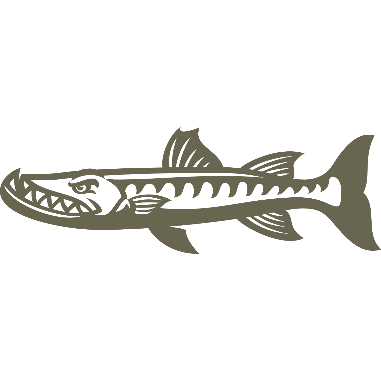 Barracuda Delrin Leather Stamp