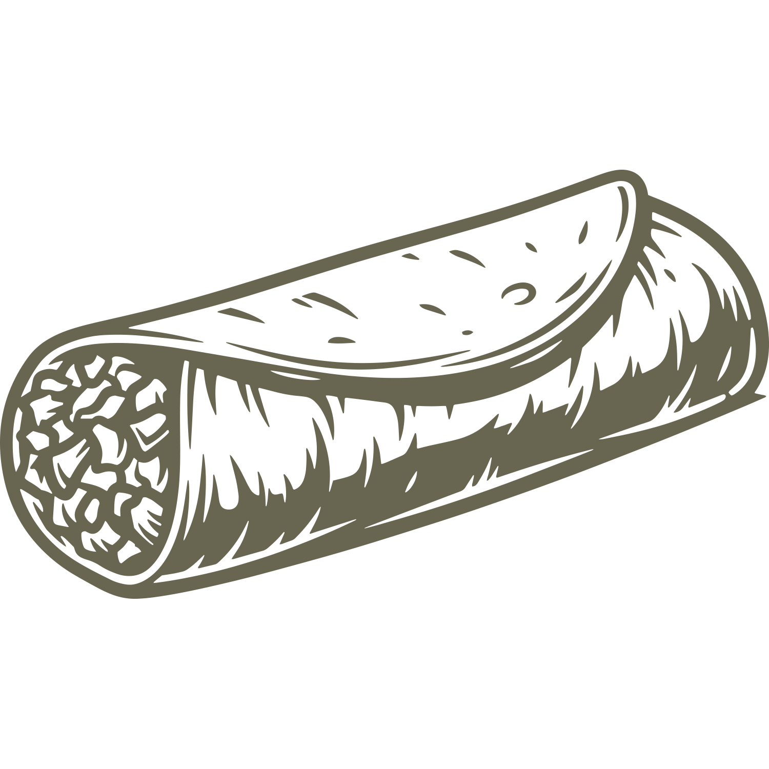 Burrito Delrin Leather Stamp