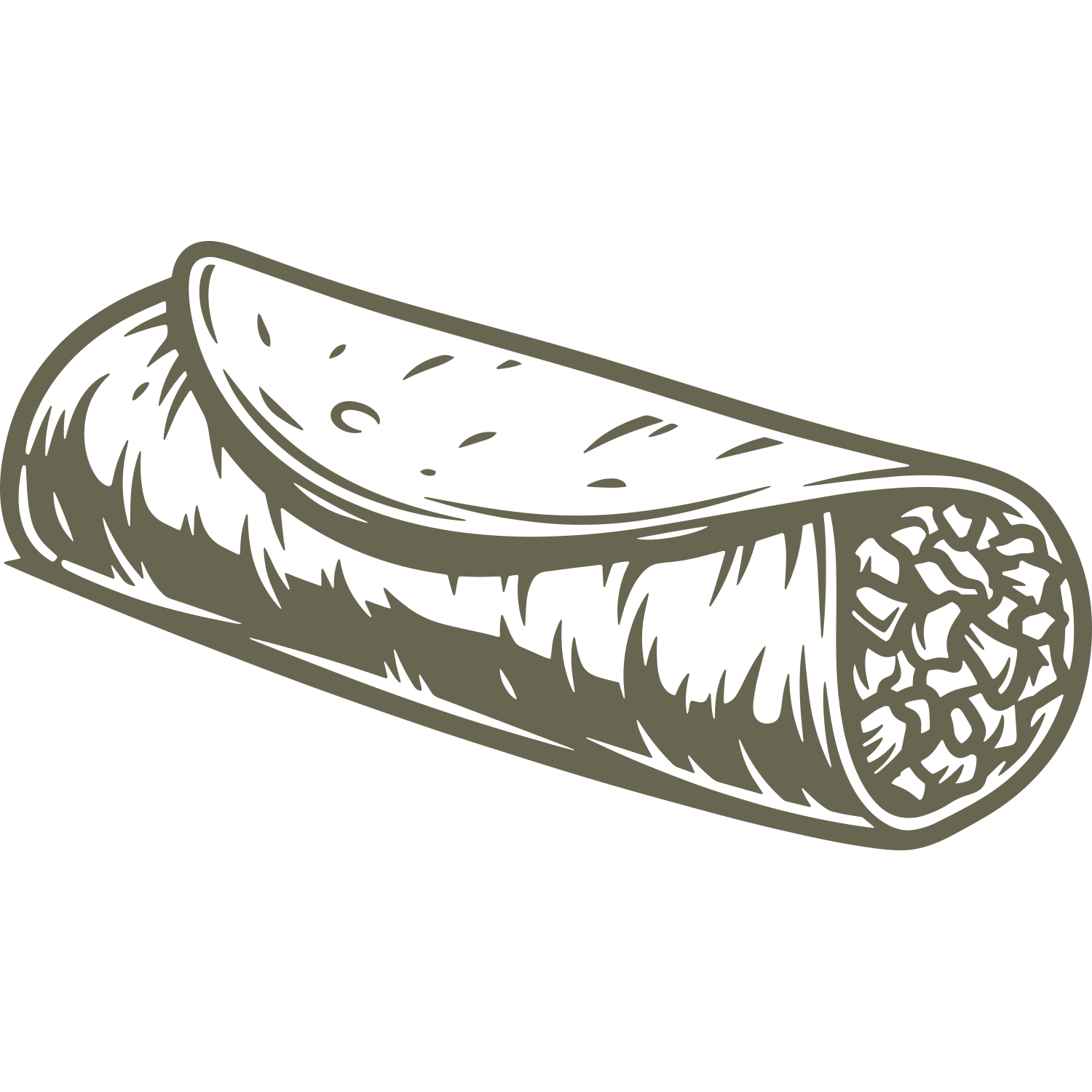 Burrito Delrin Leather Stamp