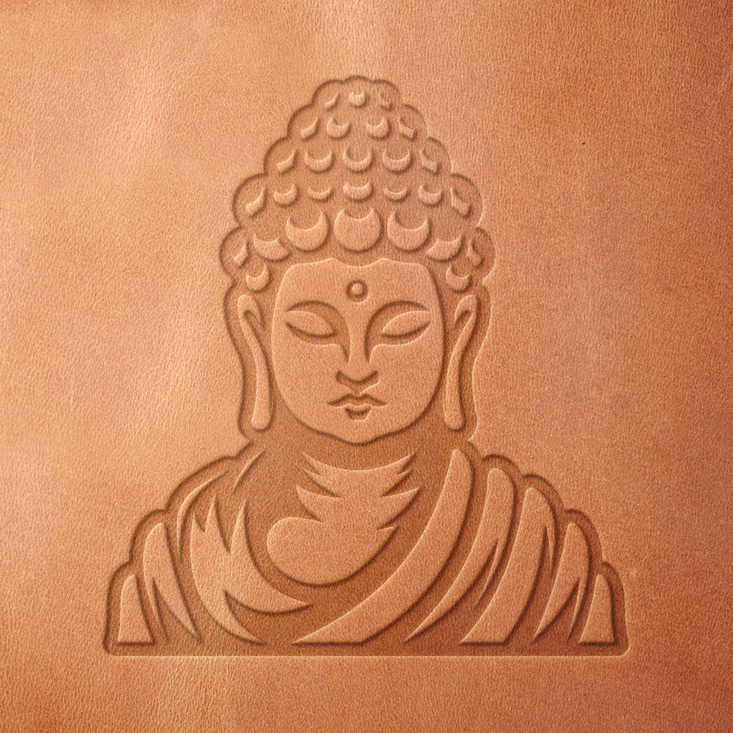 Buddha Head Delrin Leather Stamp