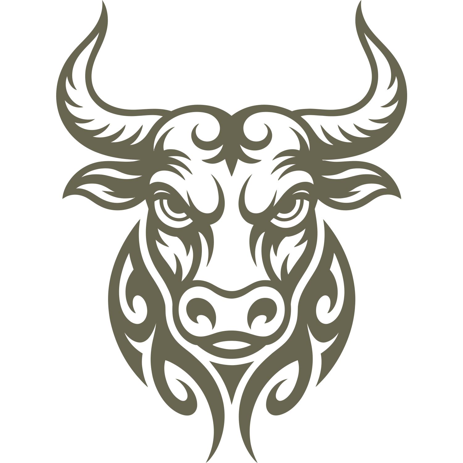 Bull Head Delrin Leather Stamp