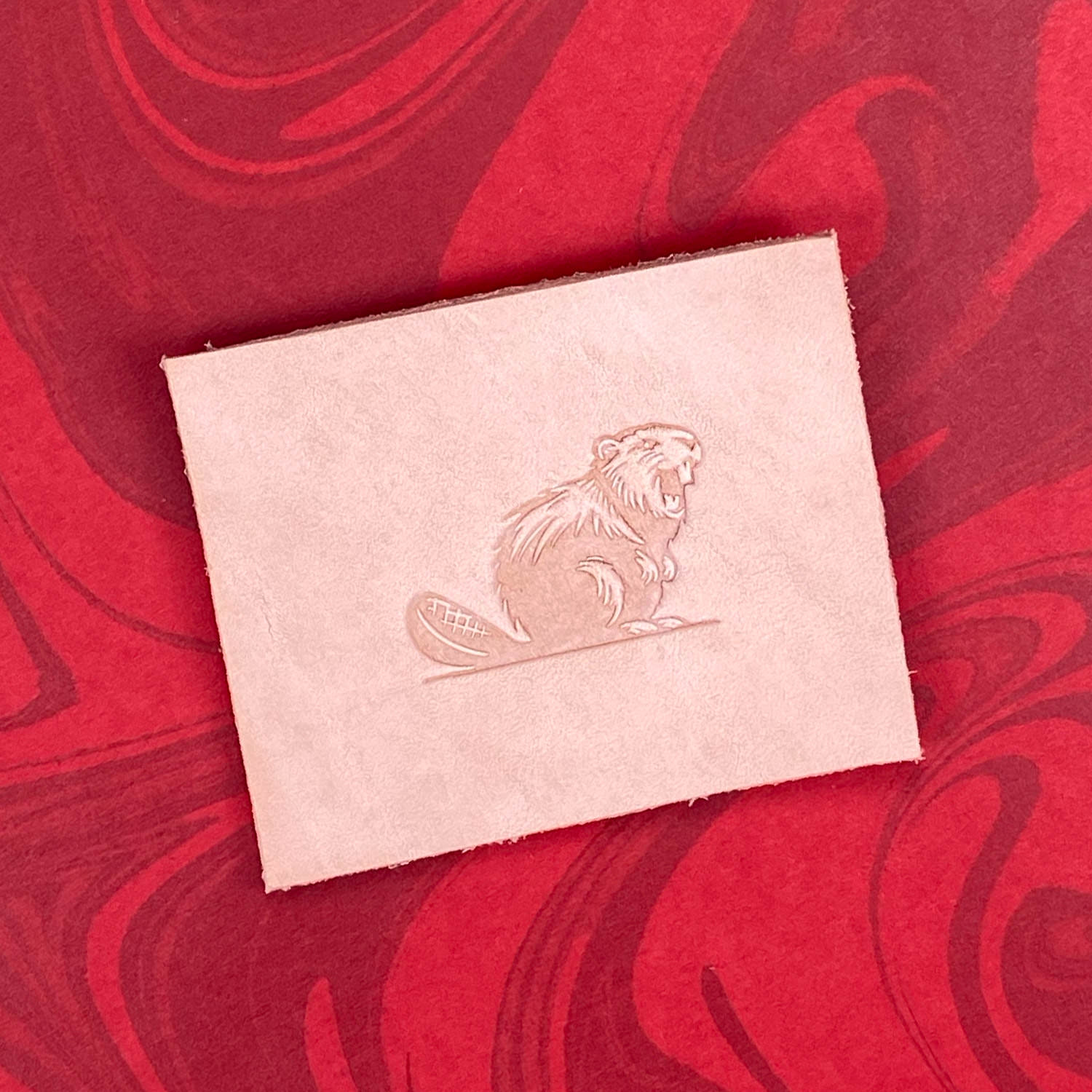 Beaver Delrin Leather Stamp