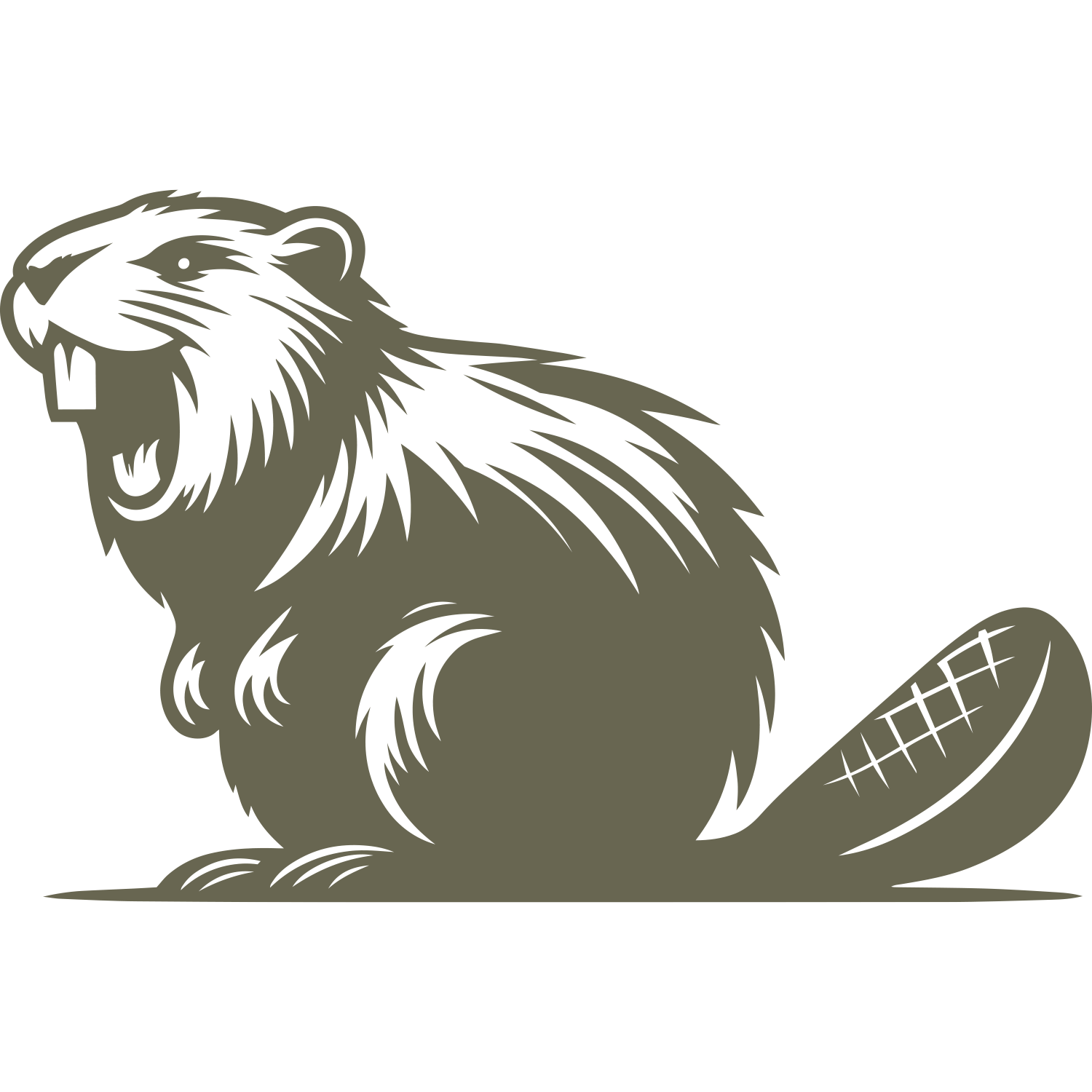 Beaver Delrin Leather Stamp