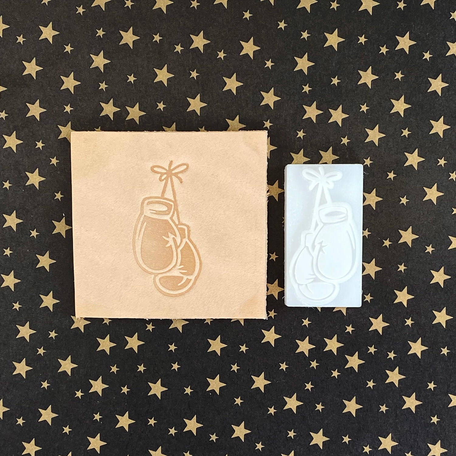 Boxing Gloves Delrin Leather Stamp