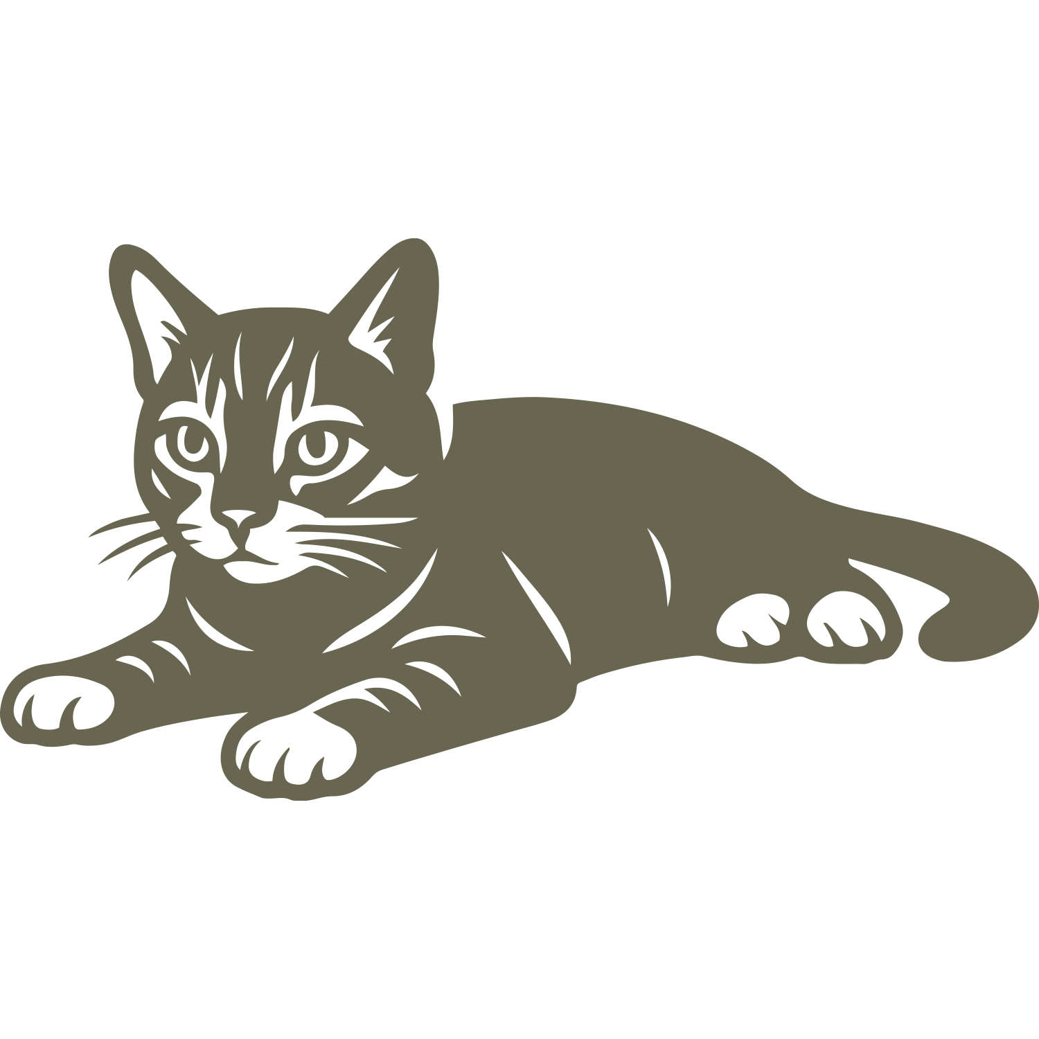 Cat Delrin Leather Stamp