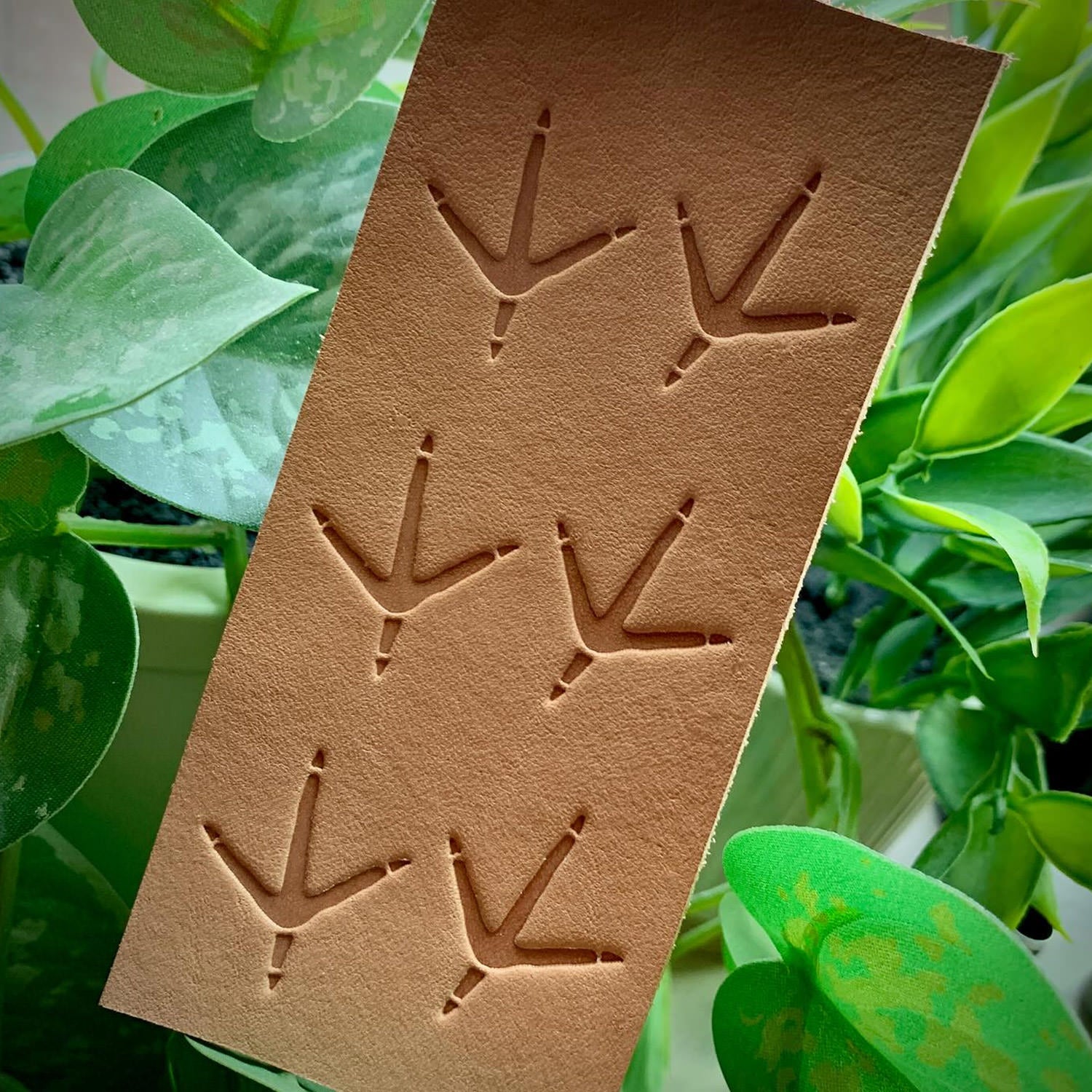 Chicken Footprints Delrin Leather Stamp