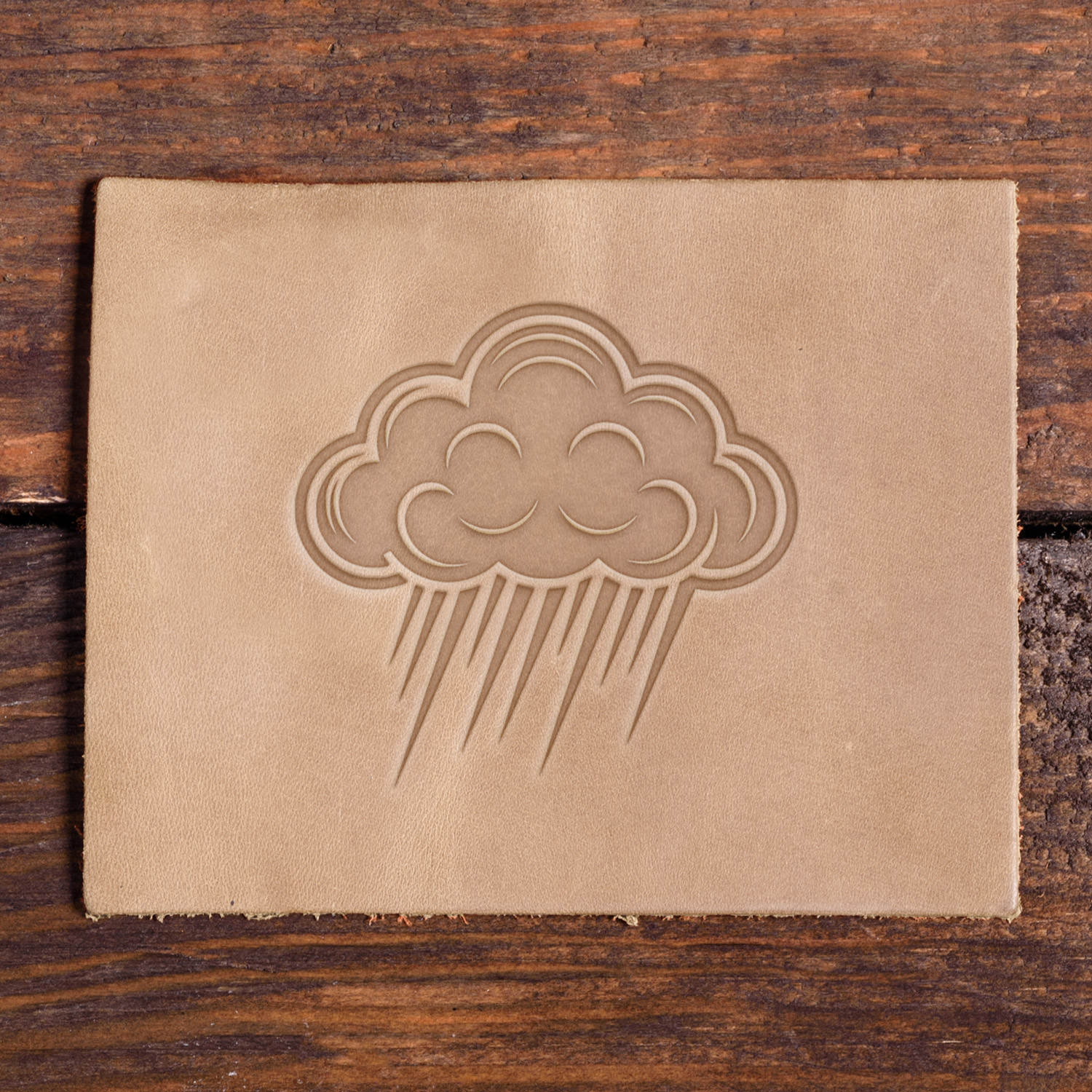Raining Cloud Delrin Leather Stamp