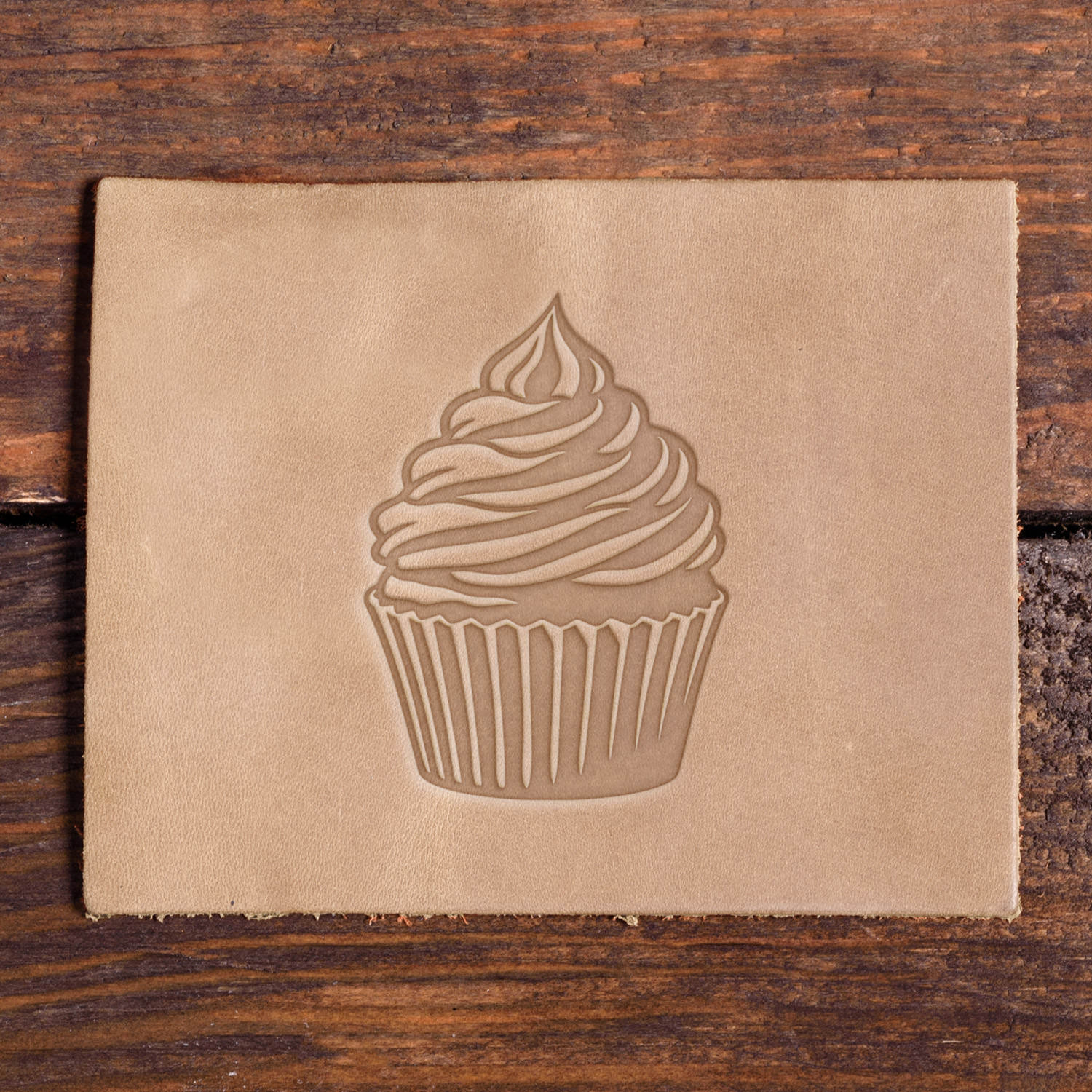 Cupcake Delrin Leather Stamp