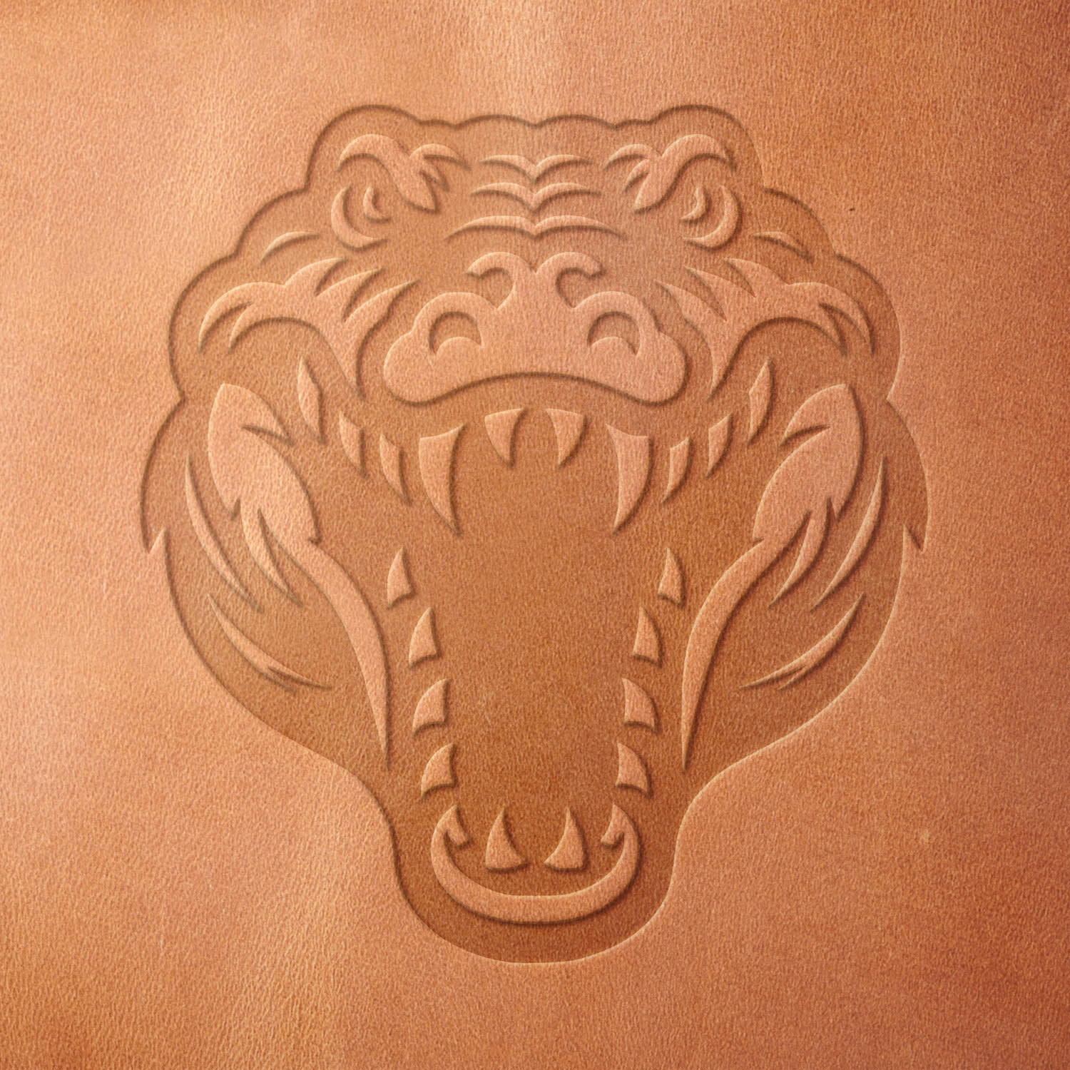 Crocodile Head Delrin Leather Stamp