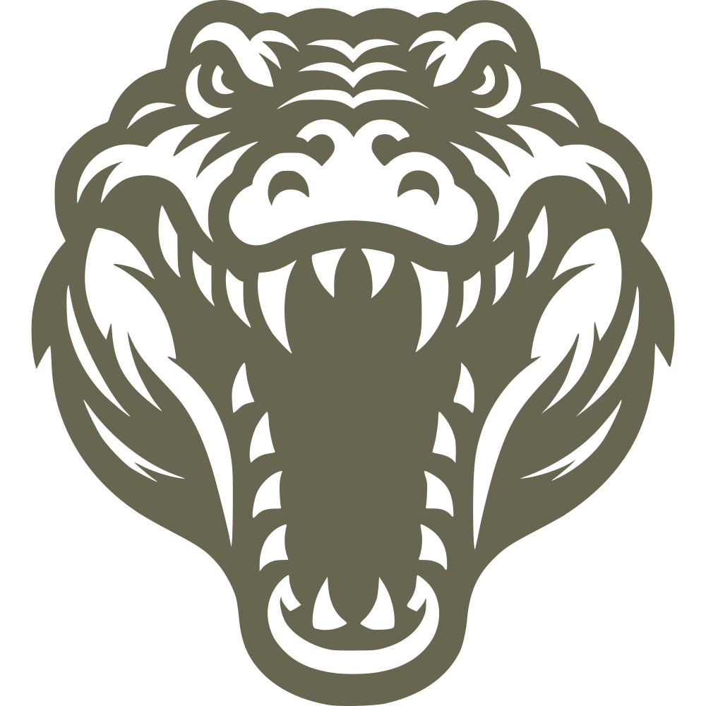 Crocodile Head Delrin Leather Stamp