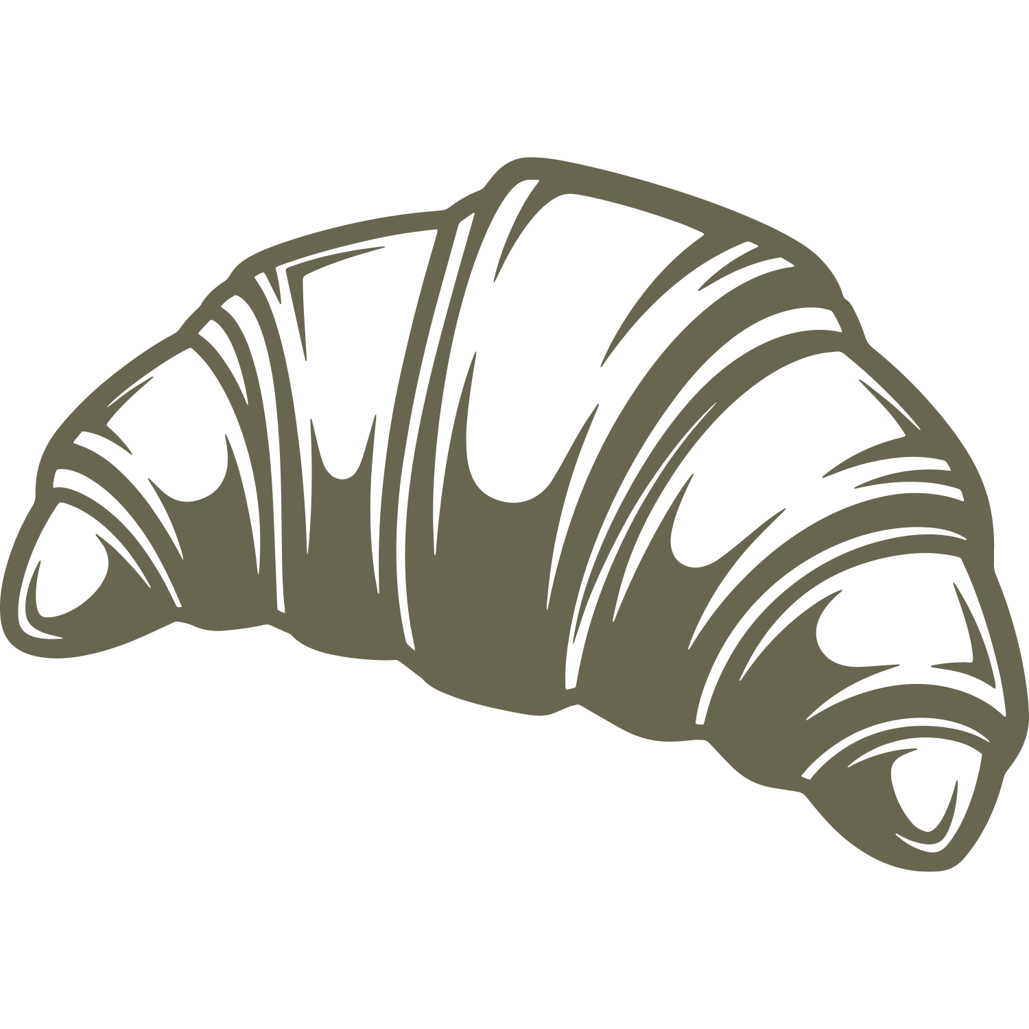 Croissant Delrin Leather Stamp