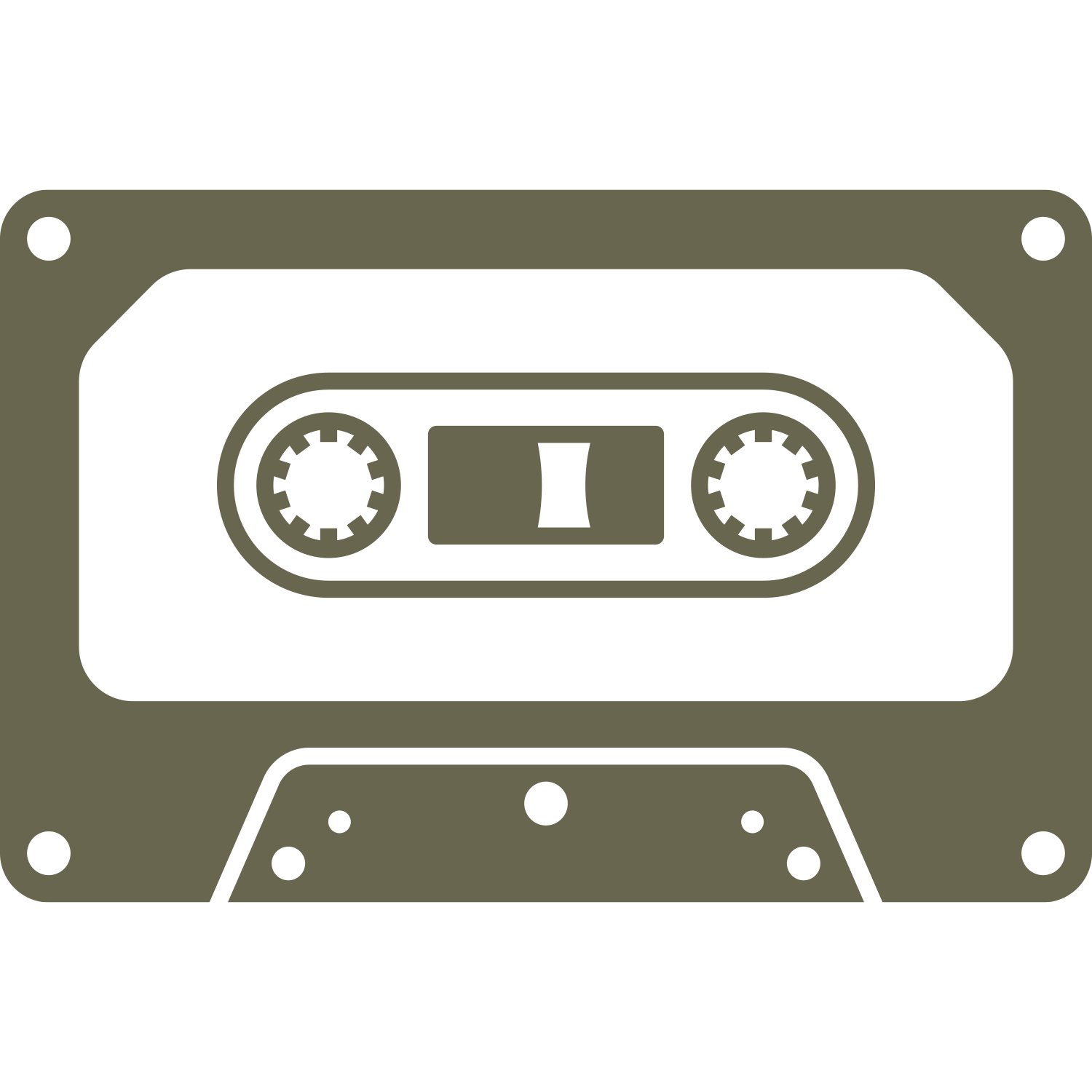 Retro cassette music tape