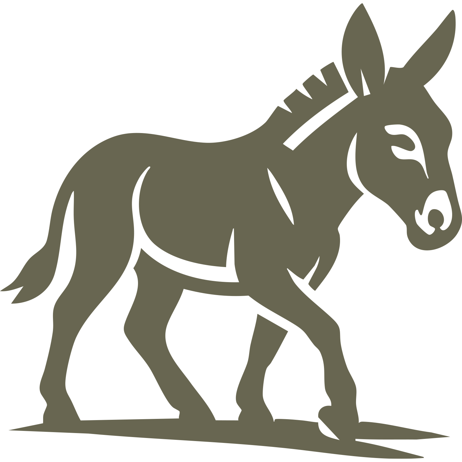 Donkey Delrin Leather Stamp