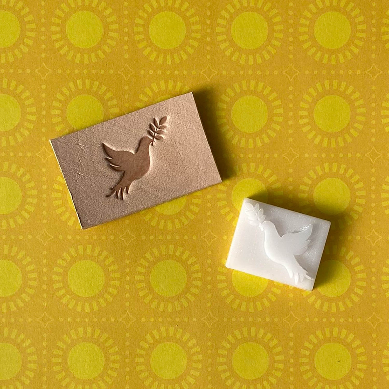 Dove Delrin Leather Stamp