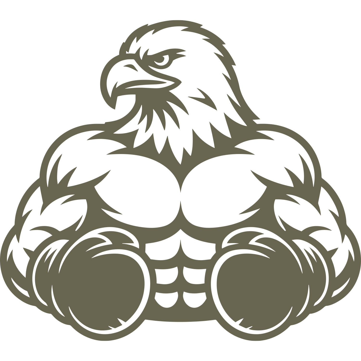 Boxing Eagle Delrin Leather Stamp