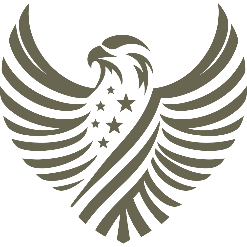 Patriotic Flag Eagle Delrin Leather Stamp