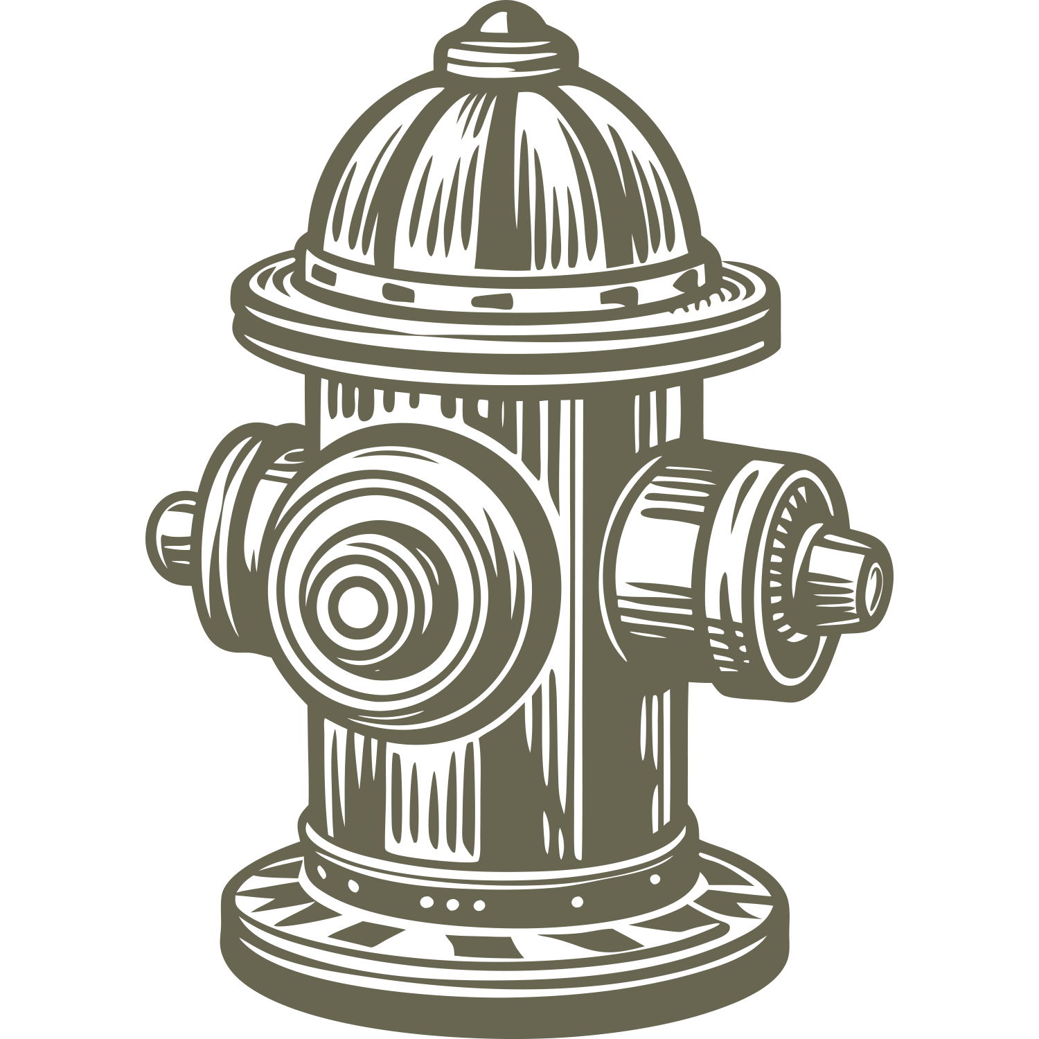 Fire Hydrant Delrin Leather Stamp