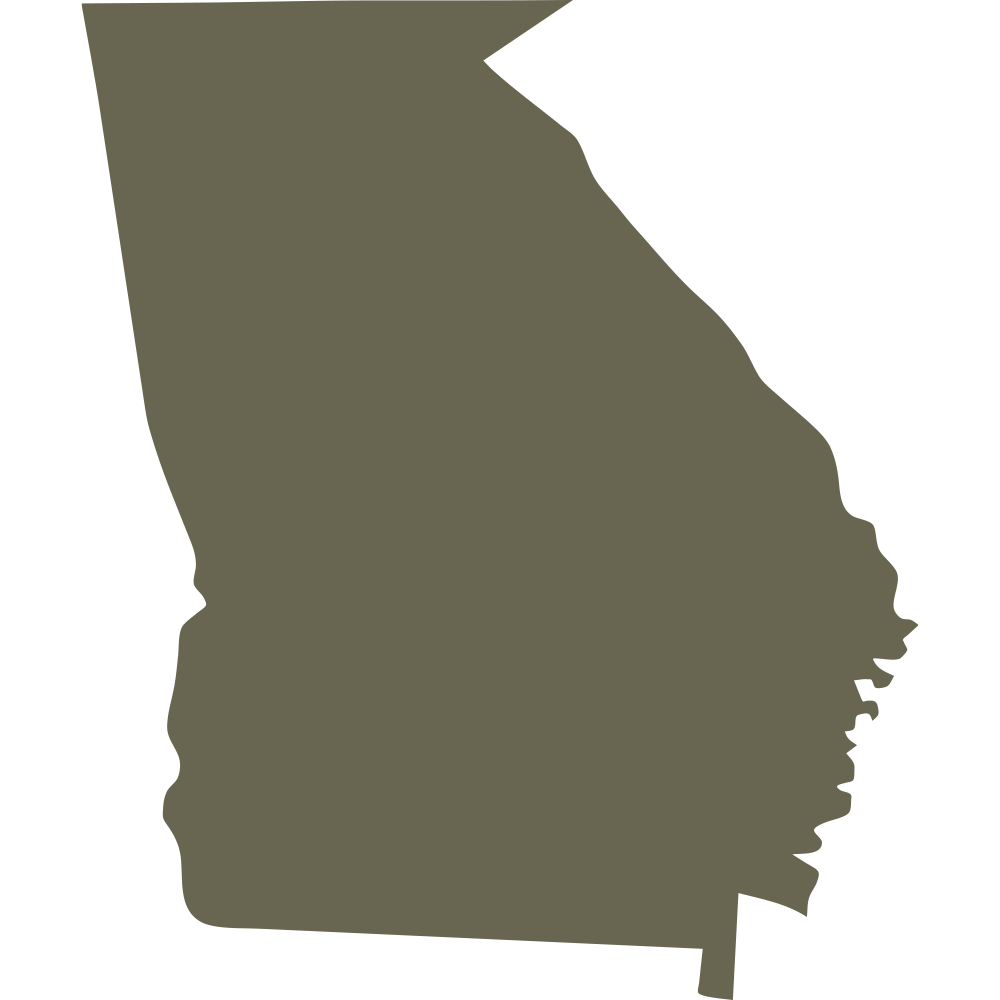 Georgia State Shape Delrin Leather Stamp