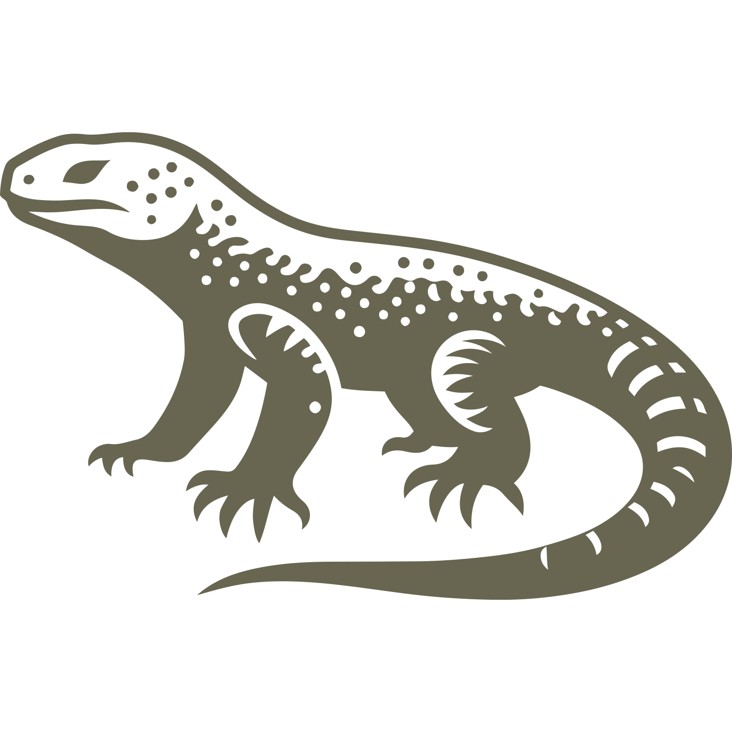 Gila Monster Delrin Leather Stamp