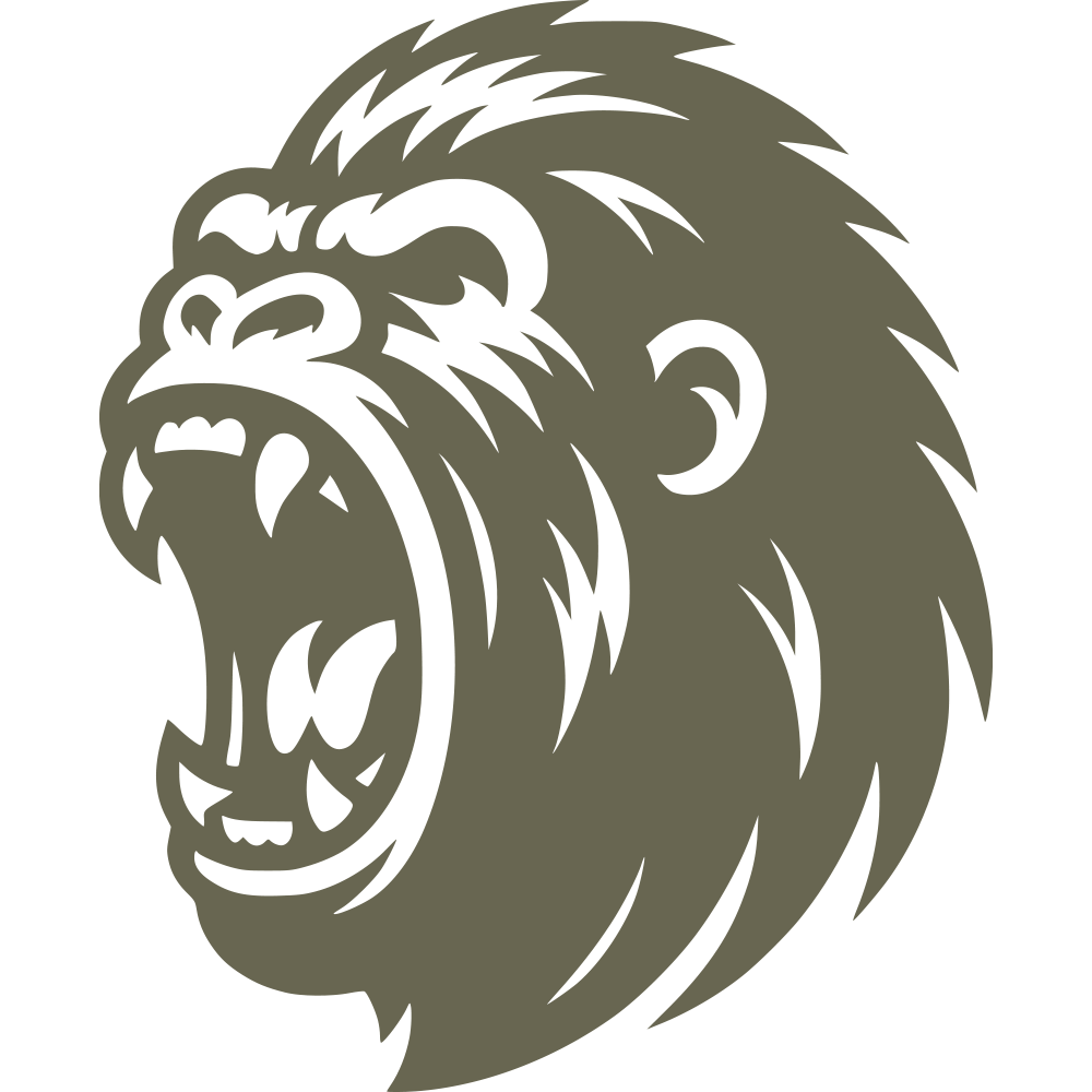 Gorilla Delrin Leather Stamp