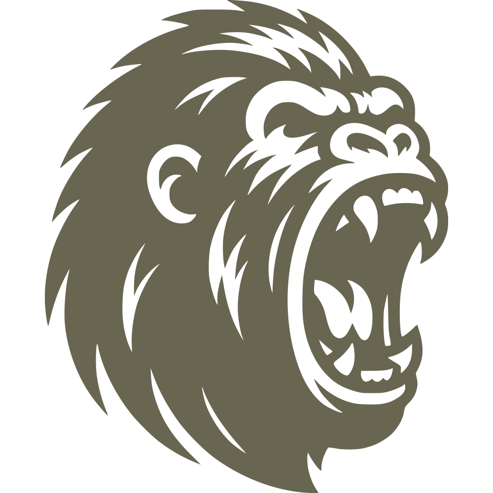 Gorilla Delrin Leather Stamp