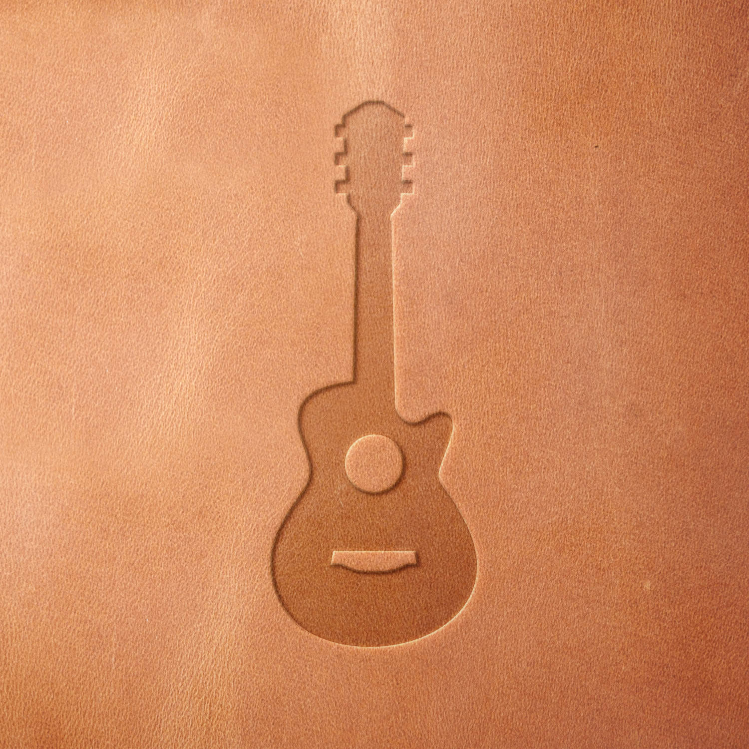 Guitar Delrin Leather Stamp