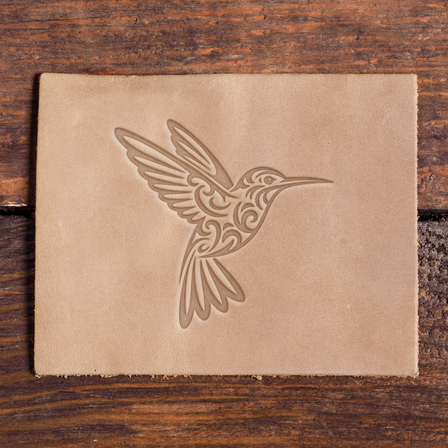 Hummingbird Delrin Leather Stamp
