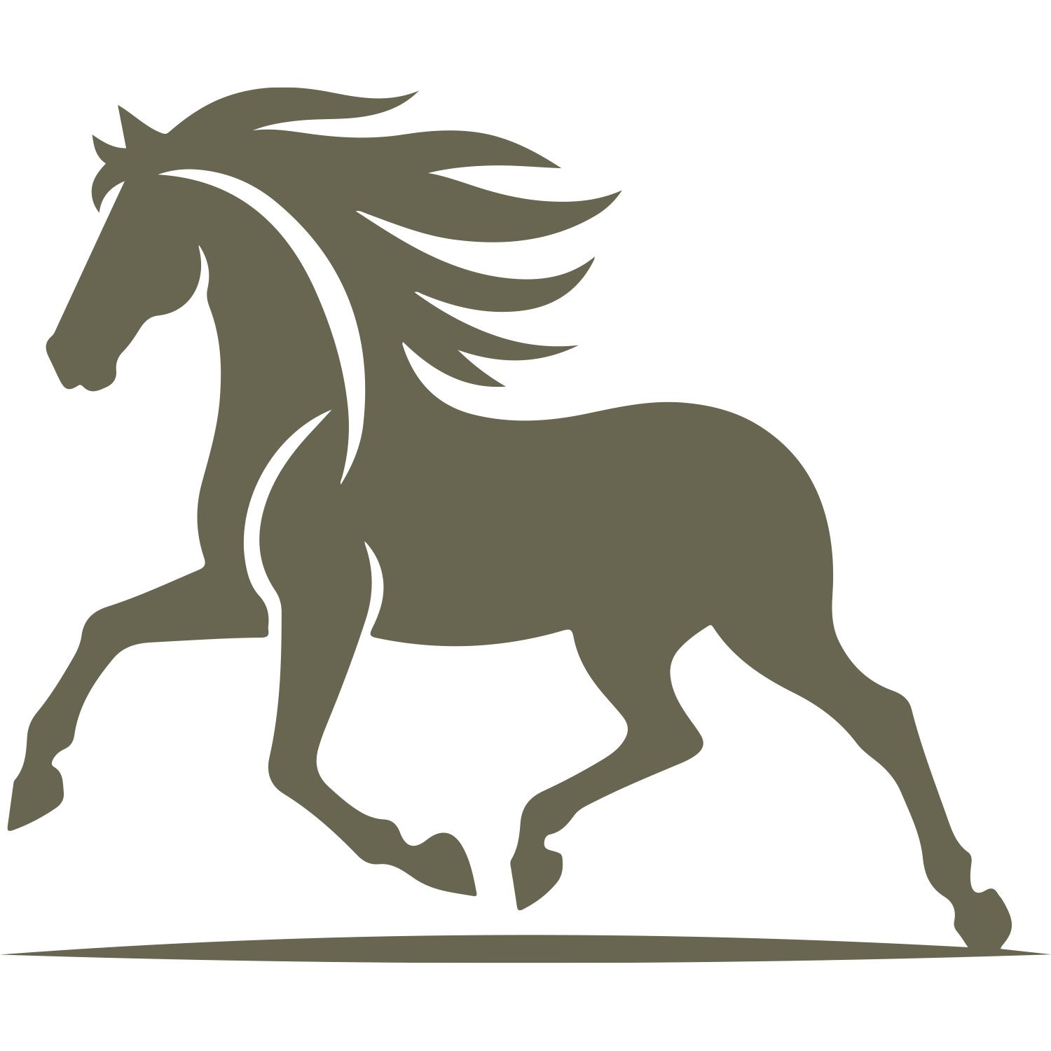 Running Horse Delrin Leather Stamp