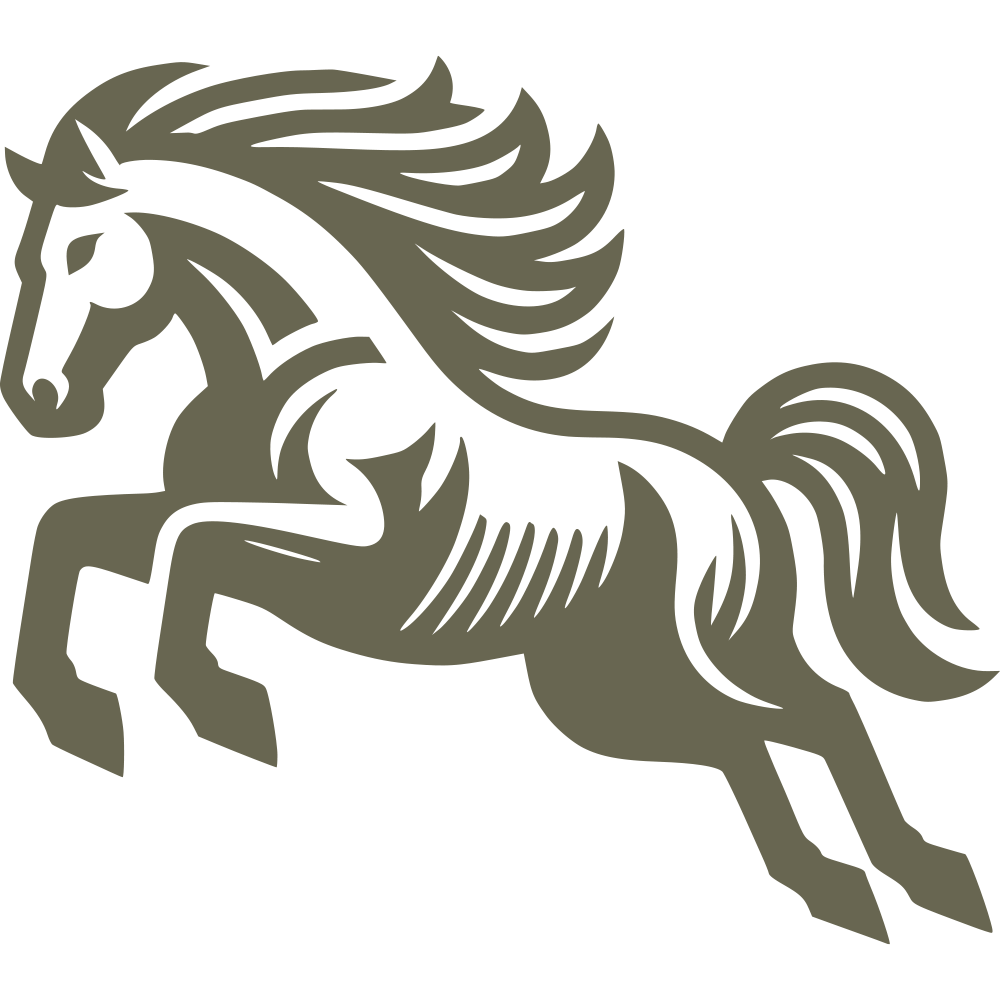 Wild Horse Delrin Leather Stamp