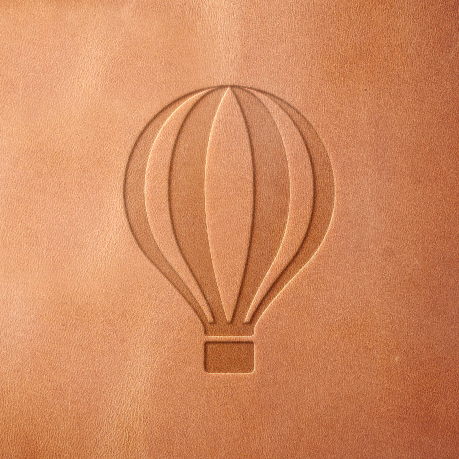 Hot Air Balloon Delrin Leather Stamp