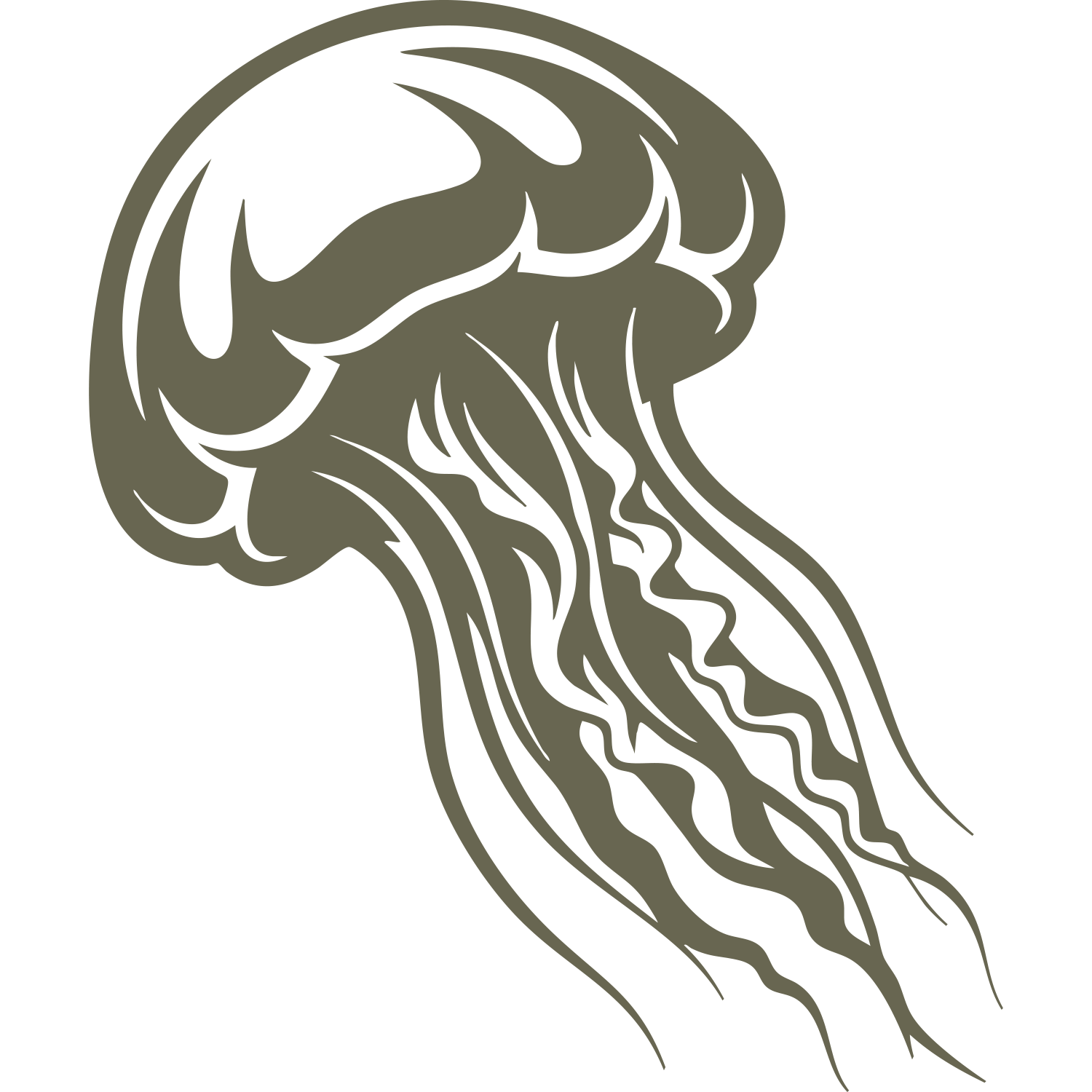 Jellyfish Delrin Leather Stamp