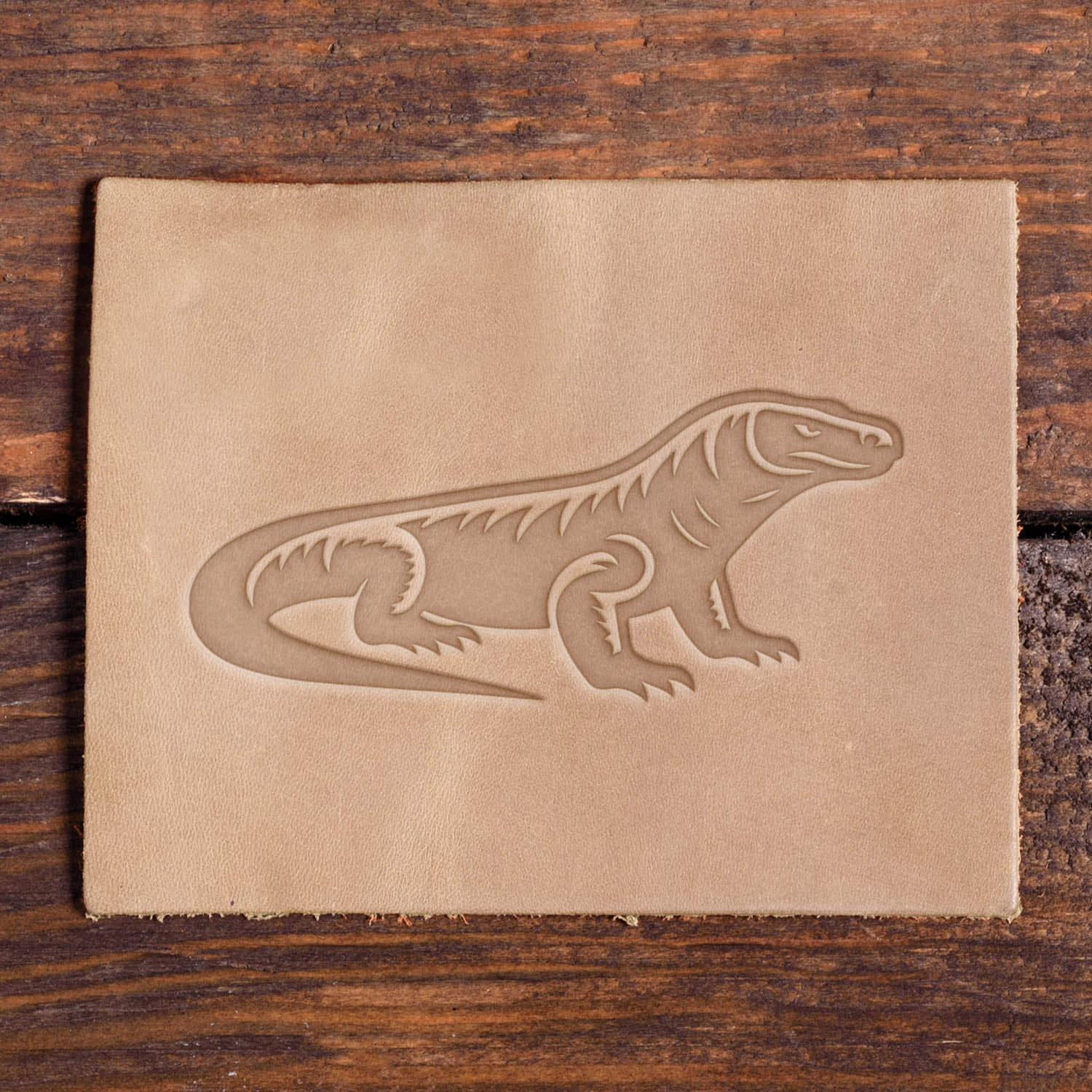 Komodo Dragon Delrin Leather Stamp