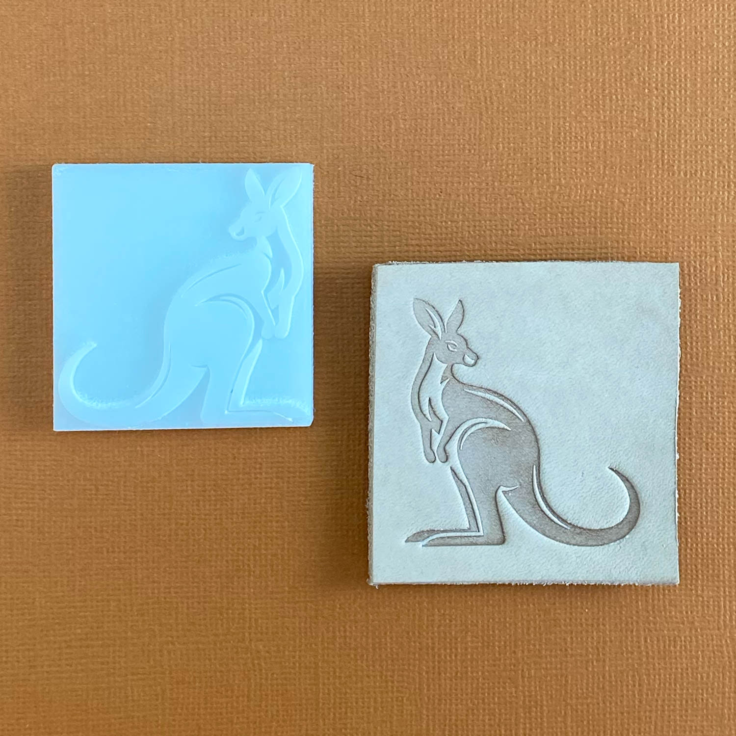 Kangaroo Delrin Leather Stamp