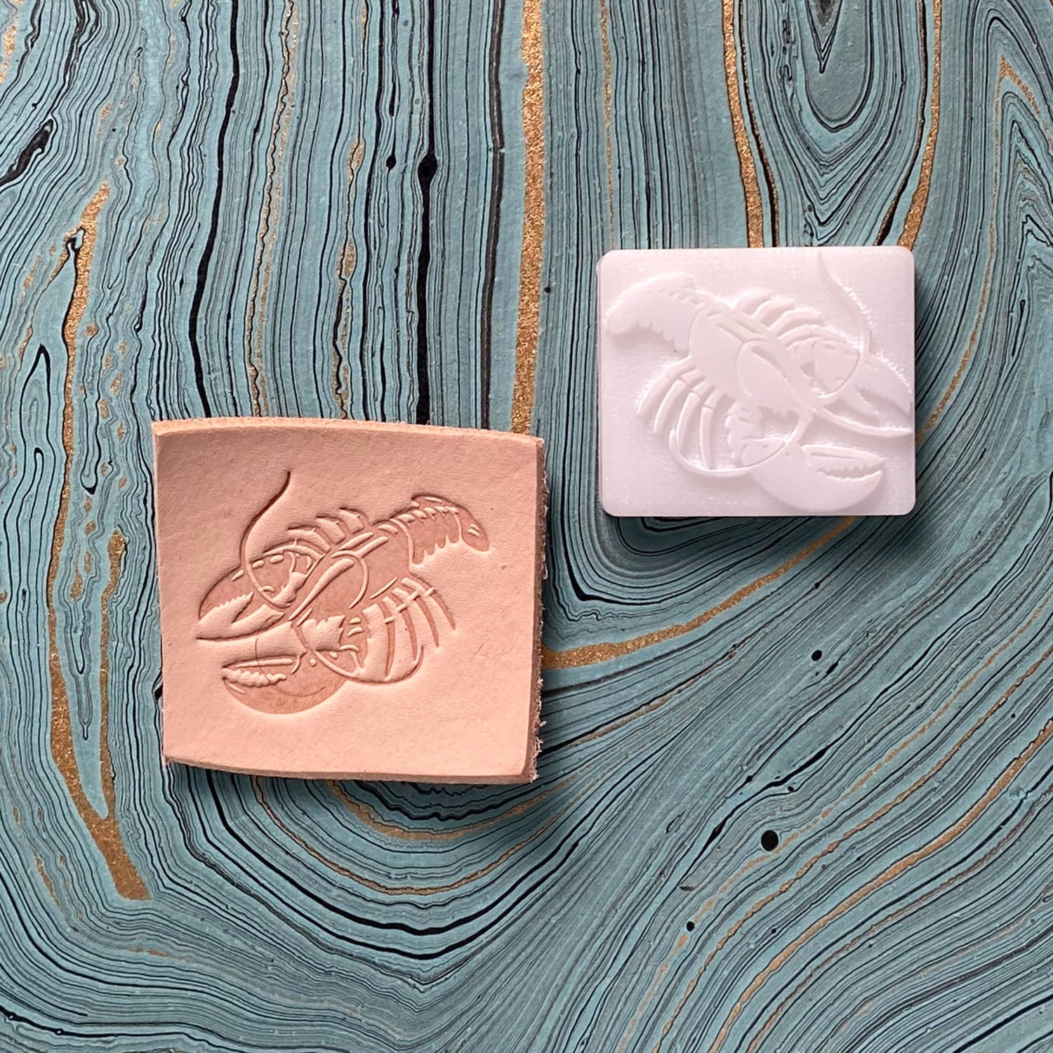 Lobster Delrin Leather Stamp