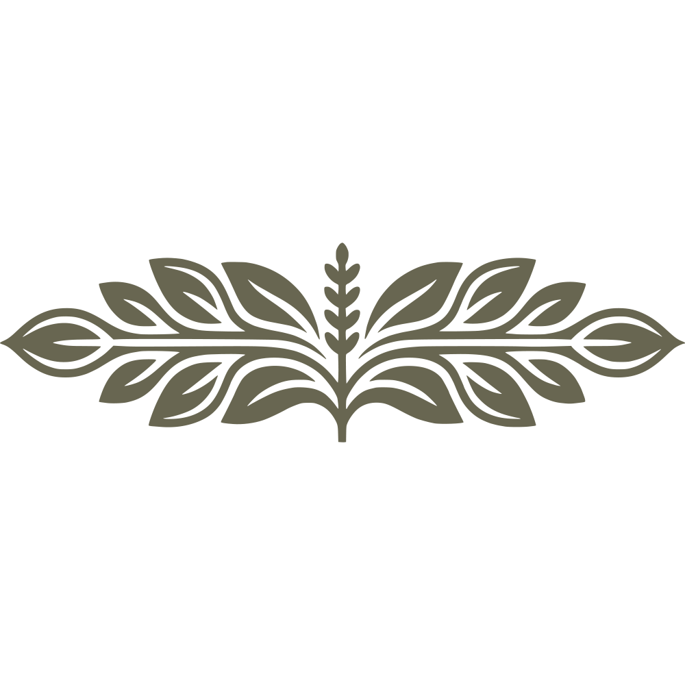 Decorative Leaf Border Delrin Leather Stamp