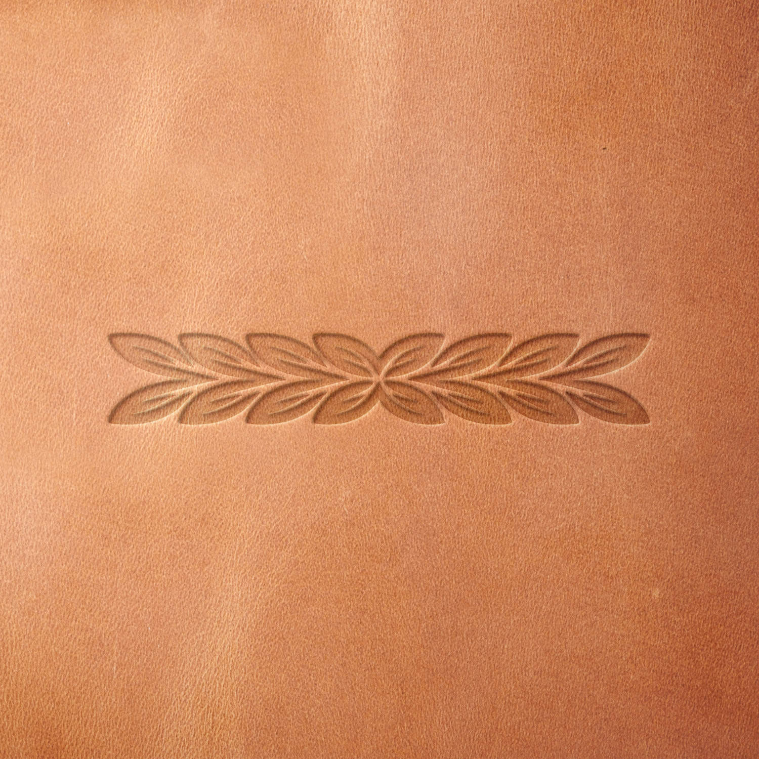 Decorative Leaf Line Delrin Leather Stamp
