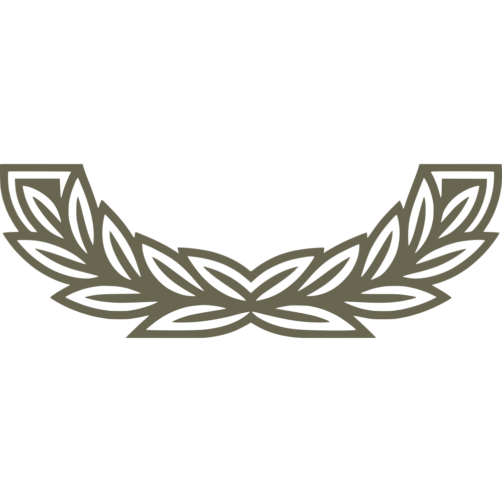 Leafy Wreath Arch Delrin Leather Stamp