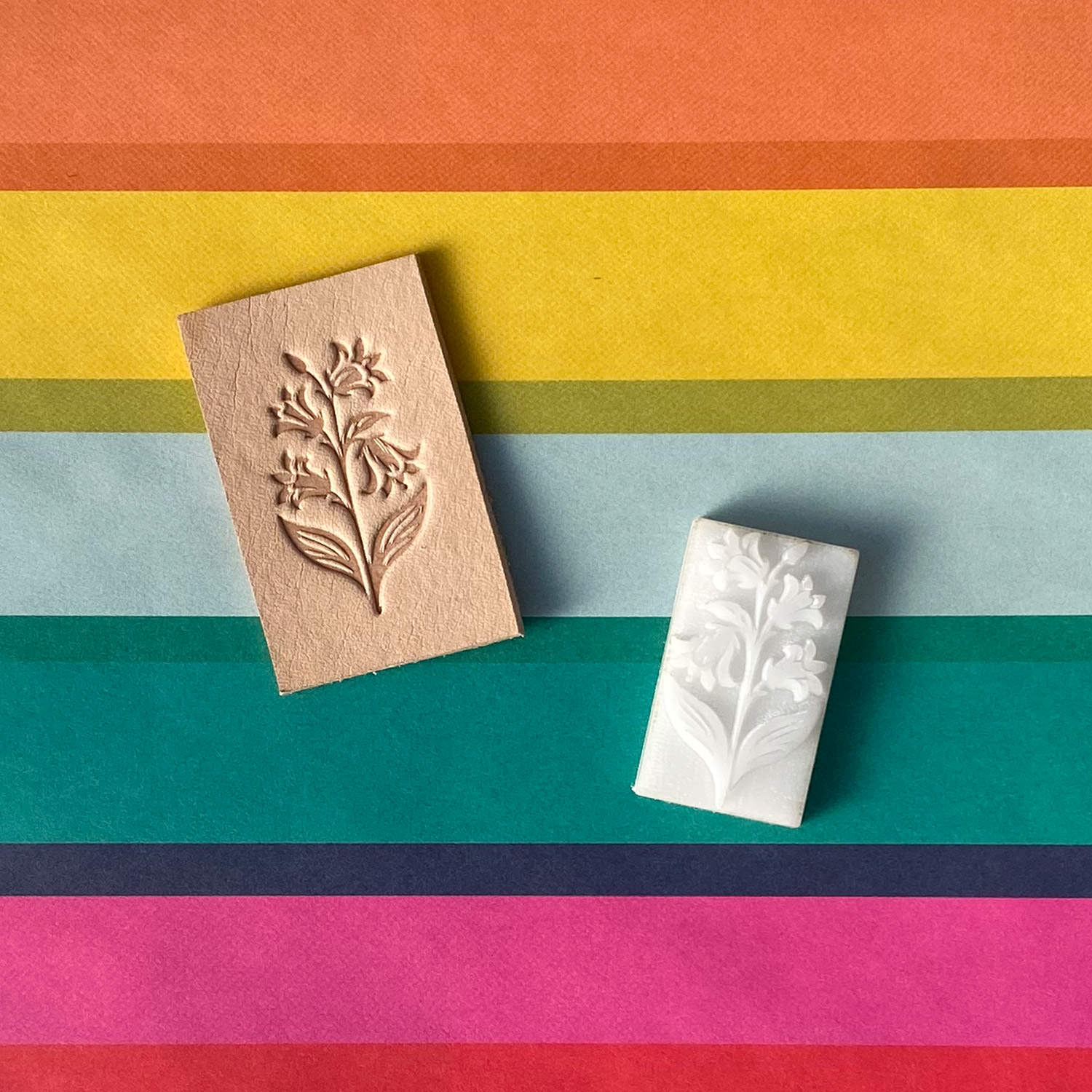 Lily Delrin Leather Stamp