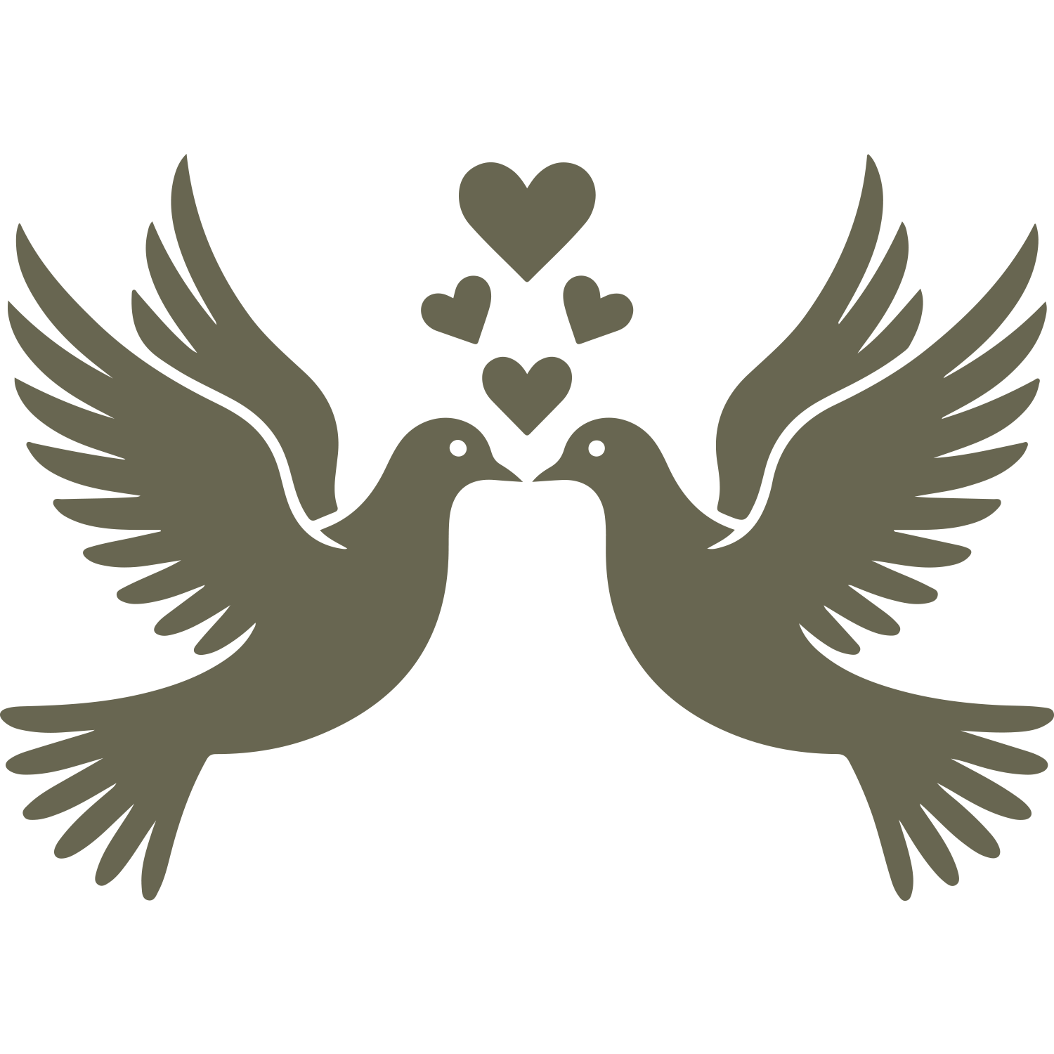 Love Birds Delrin Leather Stamp